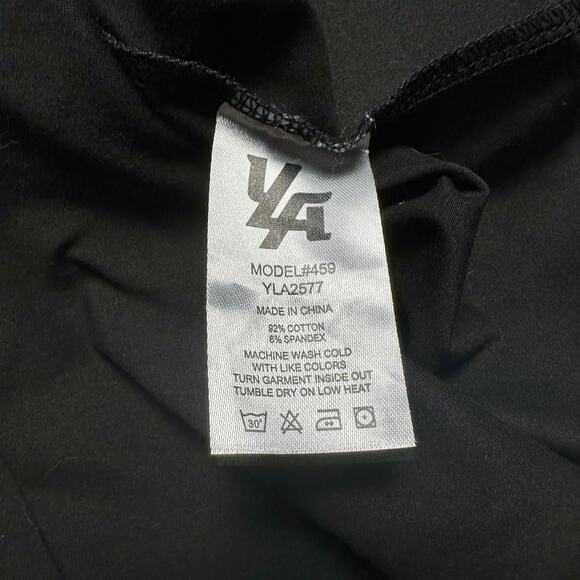 YoungLA | Men | Black Stretch Cotton Minimal Drop Cut Logo Tee | Medium - Picture 8 of 9
